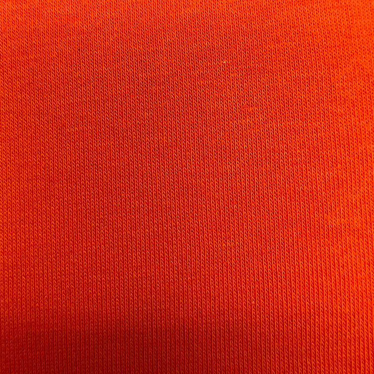 Orange-rotes Sweatshirt Athletic gebürstetes Poly-Strick-Fleece-Stoff