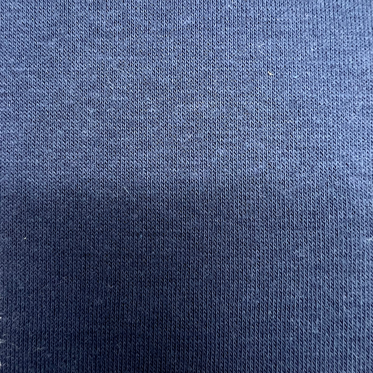 Ozeanblaues Sweatshirt weich bequemes Fleece -Strickstoff Stoff